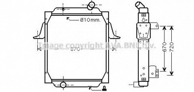 AVA QUALITY COOLING re2062 -  Радиатор, охлаждение двигателя